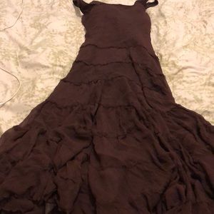 A brown dress